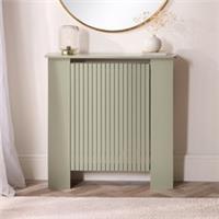 OHS Ribbed Radiator Cover Slatted Engineered Wood Side Board S M L Cabinet Shelf