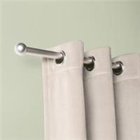 OHS 70-120cm Curtain Pole Extendable Metal 16mm Ball Trumpet Twist Finnials