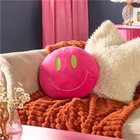 OHS Smiley Face Cushion Decorative Filled Scatter Throw Pillow Home Decor