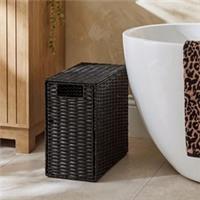 OHS Collapsible Laundry Basket Woven Folding Hamper Bathroom Corner Storage