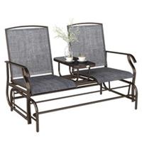 Outsunny 2 Seater Rocker Double Rocking Chair Lounger Outdoor Garden Furniture