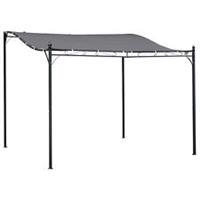Outsunny 3m x 3m Gazebo Garden Pergola Canopy Sun Shade Shelter Soft Top