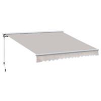 Outsunny Garden Door Awning Retractable Canopy Electric Patio Shelter 3.5M