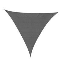 Outsunny 5x5m Triangle Sun Shade Sail UV Protection HDPE Canopy w/ Rings Grey