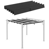 Outsunny Pergola Shade Cover Replacement Canopy for 3 x 3(m) Pergola, Grey