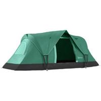 Outsunny 5-6 Man Camping Tent with Bag, Fibreglass and Steel Frame, Green