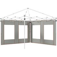 Outsunny 3x3(m) or 3x6m Pop Up Gazebo Side Panels with Windows, Grey