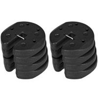 Outsunny Gazebo Weights Set of 8 with Reinforce Pins and Easy Carry Belt