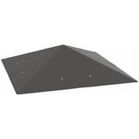 Outsunny 3 x 3(m) Gazebo Canopy Replacement Cover with Drain Holes, Grey