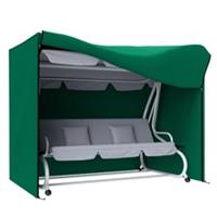 Outsunny 3 Seater Garden Swing Cover, Windproof and Anti-UV, Green