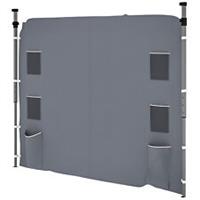 Outsunny Side Panel for 3x3 m Pop Up Gazebos, 1 Pack Sidewall Only, Grey