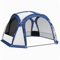 Outsunny Dome Tent for 6-8 Person Camping Tent w/ Zipped Mesh Doors Lamp Hook