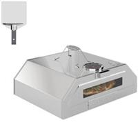 Outsunny Outdoor BBQ Pizza Oven with Thermometer for Gas/Charcoal BBQ Grills