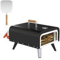 Outsunny Outdoor Tabletop Gas Pizza Oven with 12" Pizza Stone & Peel Wooden Hand