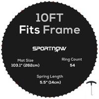 SPORTNOW Trampoline Mat with 54 V-Hooks, for 10ft Trampoline