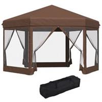 4x4m Garden Gazebo Tent w/ Sunshade, Refurbished