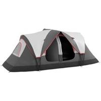 Outsunny 2-Room Camping Tent, Rainfly, Grey, Refurbished