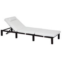 Outsunny Garden Rattan Furniture Lounger Daybed, Refurbished