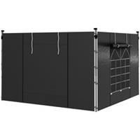 Outsunny Gazebo Side Panels Replacement Black, Used