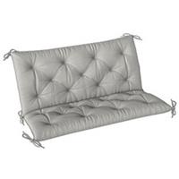 Outsunny Garden Bench Cushion Seat Pad Grey, Refurbished