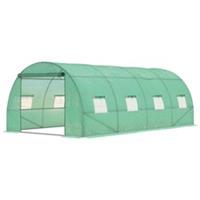 Polytunnel Walk-in Greenhouse w/ Windows, Refurbished