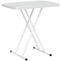 Outsunny Folding Coffee Table Adjustable White, Refurbished