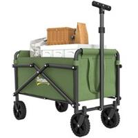 Outsunny 41L Festival Trolley, 60kg Heavy Duty Folding Trolley Cart, Green