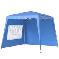 Outsunny Pop Up Gazebo Tent, Blue, Refurbished