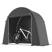 Outsunny 8 x 4 ft Garden Storage Shed Tent Bike Tent, Dark Grey
