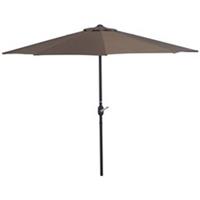 Outsunny 2.7m Metal Frame Garden Furniture Parasol Half Round Umbrella