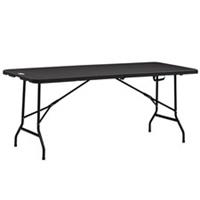 Outsunny Outdoor Dining Table for 6, Folding Garden Dining Table