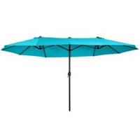 Outsunny 4.6M Garden Patio Umbrella Canopy Parasol Sun Shade w/o Base Blue