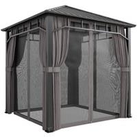Outsunny 2.5 x 2.5 m Hardtop Gazebo with Galvanised Steel Roof and Sides