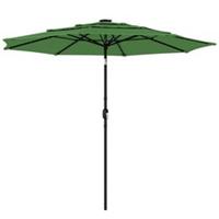 Outsunny Garden Parasol, Outdoor Umbrella with Tilt Function, Green