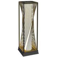 Outsunny Rattan Solar Floor Lamp, Auto On/Off LED Garden Lights, Grey