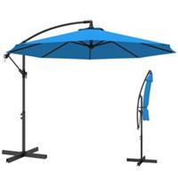 Outsunny 3(m) Banana Parasol Cantilever Umbrella Garden