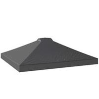 Outsunny Gazebo Roof Replacement UV50+ Waterproof 3x3(m) Dark Grey