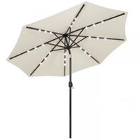 Outsunny 2.6 m Garden Parasol Umbrella with Light, Outdoor Patio Umbrella