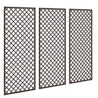 Outsunny Garden Trellis, Decorative Trellis Panels, Natural