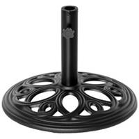 Outsunny Round Patio Umbrella Base Stand, Umbrella Holder, Black