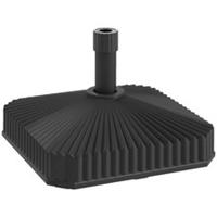 Outsunny Patio Parasol Base Umbrella Stand, Sand/Water Filled, Black