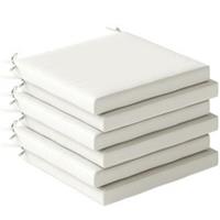 Outsunny Seat Cushions with Machine Washable Cover Cream White