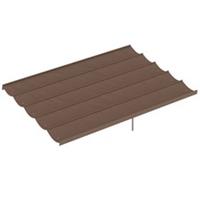 Outsunny 3.5x2.6m Pergola Replacement Cover, Brown, Refurbished