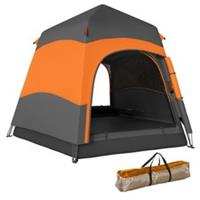 Outsunny Double Layer Pop Up Tent with Rainfly, Portable Camping Shelter
