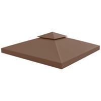 Outsunny 3m 2-Tier Gazebo Canopy Roof Replacement, Coffee, Refurbished