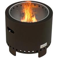 Outsunny 45cm Smokeless Wood Burning Firepit Metal Fire Pit, Black