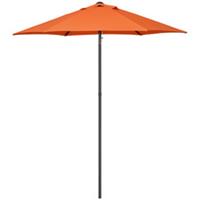 Outsunny 2m Parasol Patio Umbrella, Outdoor Sun Shade with 6 Ribs Orange