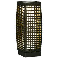 Outsunny Outdoor Rattan Solar Lantern wtih Auto On/Off Solar Powered LED Lights
