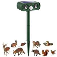 Outsunny Cat Repellent for Gardens, Solar Ultrasonic PIR Fox Cat Deterrent