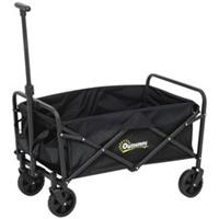 Outsunny 62L Heavy Duty Folding Festival Trolley, Black, Refurbished